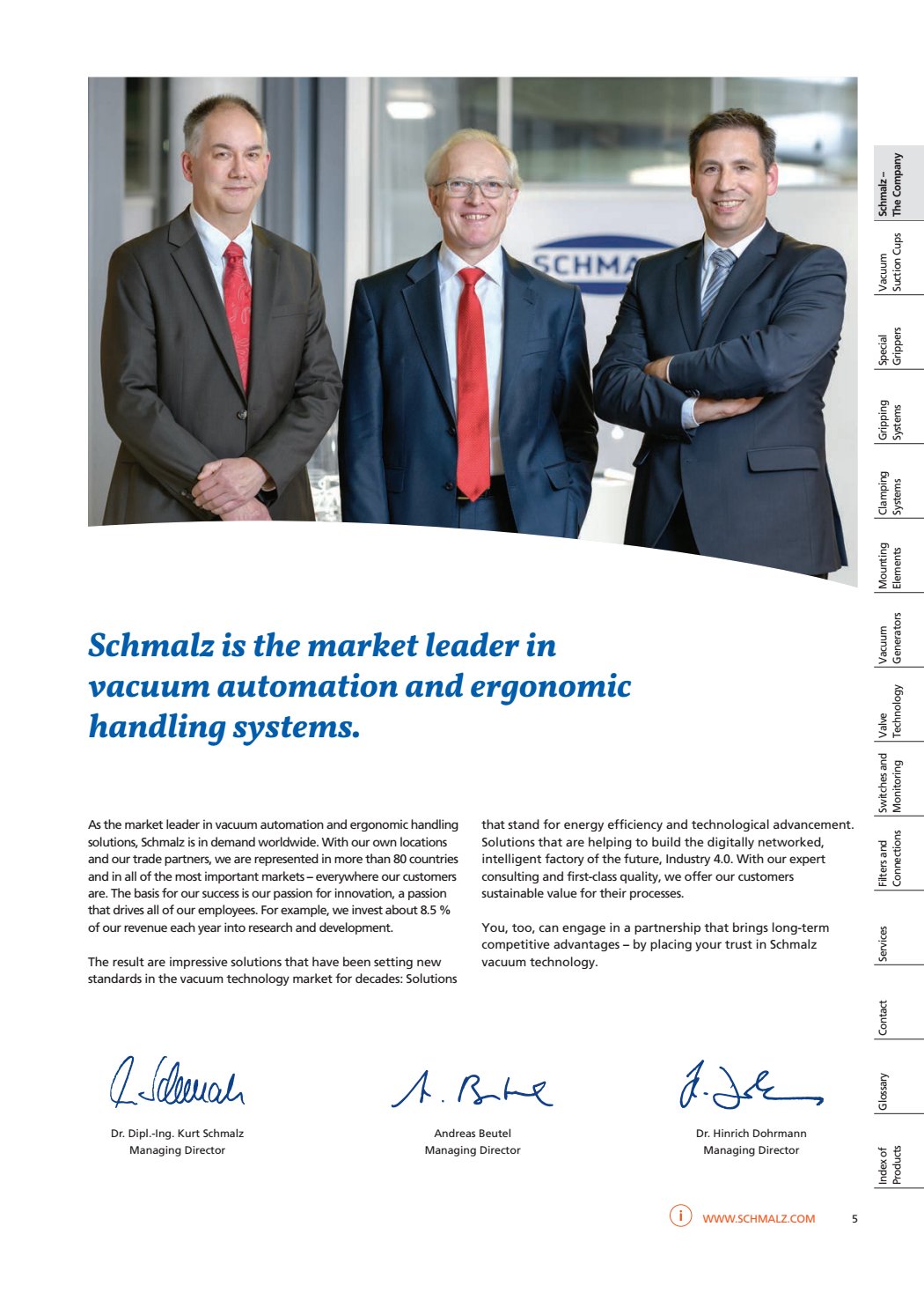 Schmalz market leader
